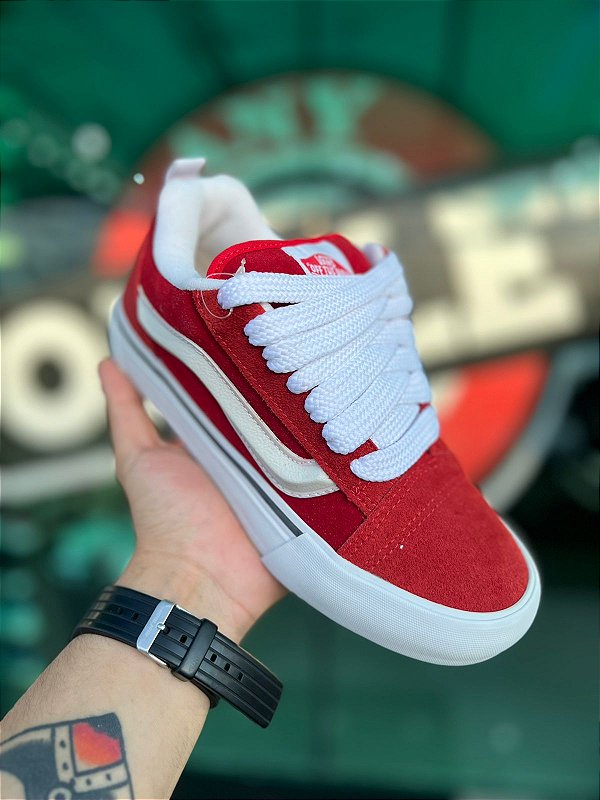 Vans Knu Skool Vermelho/Branco