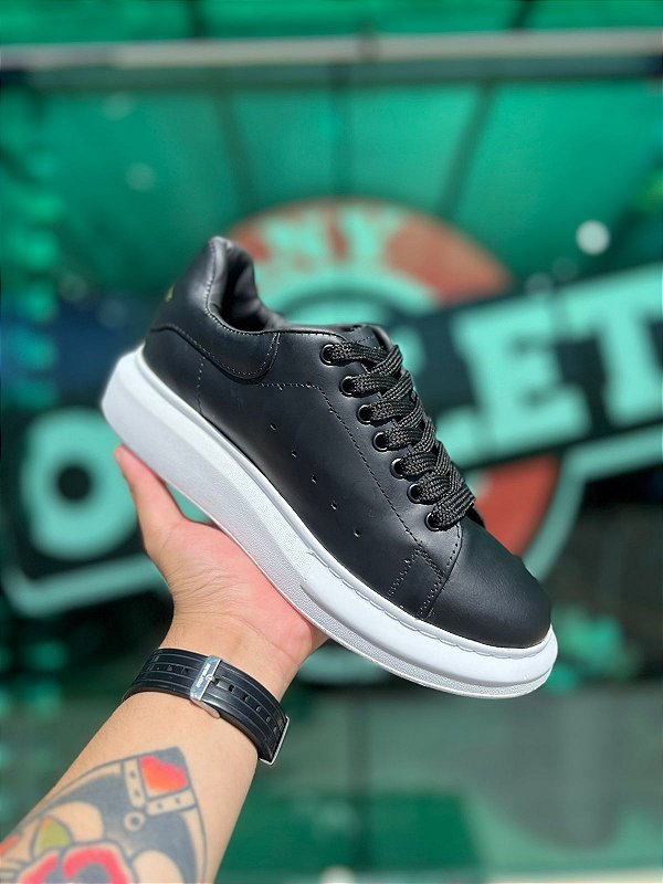 Alexander mcQueen Preto/Branco Couro