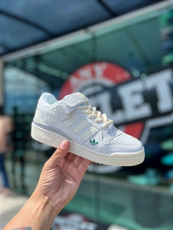 Tênis Adidas Forum Branco Dunas Verde