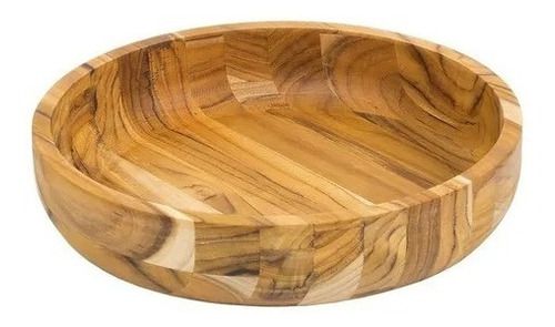Gamela Redonda Para Churrasco De Madeira 31x31x5cm Stolf