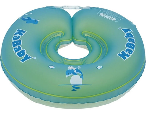 Boia Piscina Criança Formato Donut Pesçoco G Azul E Verde