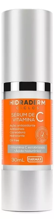 Serum Vitamina C Facial Antissinais Hidraderm Farmax 30 Ml