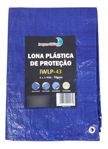 Lona Plastica Impermeavel Piscina Barraca 4x3m 12m² Multiuso