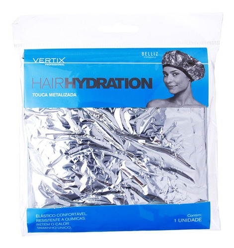 Touca Vertix Para Hidratação Metalizada Termica Haircap