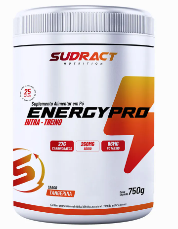 Energy Pro 750g Repositor Sais Minerais - Sabor Tangerina - Sudract Nutrition
