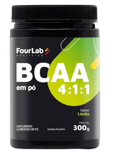 Suplemento em pó BCAA 4:1:1 - 300g - Sabor Limão