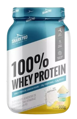 100% Whey Protein Concentrado - 900g - Shark Pro - Sabor Leitinho