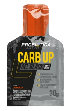 Carb Up Gel Black 30g - Probiótica - Sabor Laranja