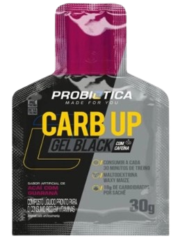 Carb Up Gel Black 30g - Probiótica - Sabor Guaraná com açaí