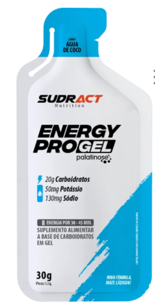 Energy Pro Gel 30g - Sudract Nutrition - Sabor Água de Coco