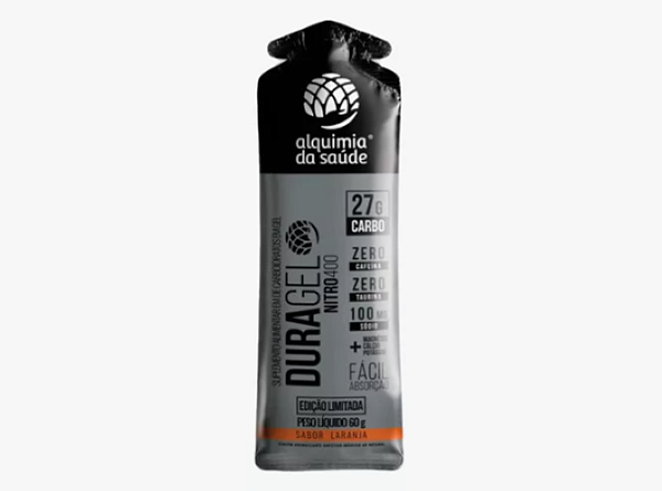 DuraGel 27g Carbo Nitro 400 - Sabor Laranja - Alquimia da Saúde - 60g