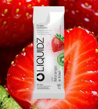 Eletrólitos LIQUIDZ Sport Drink - Morango com Kiwi