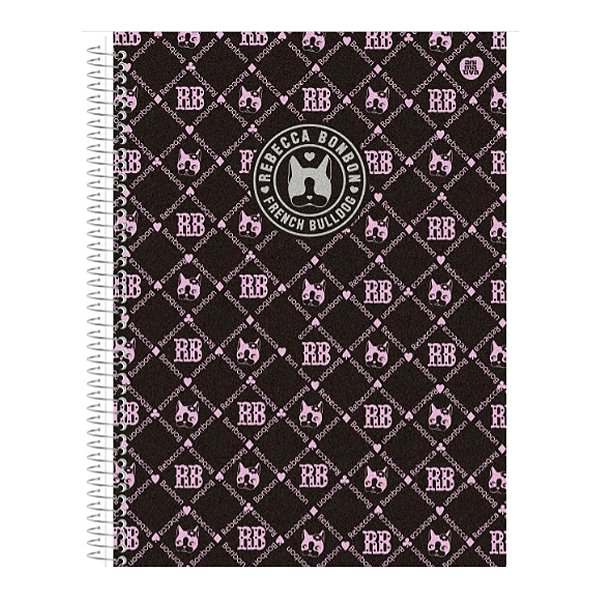 CADERNO UNIVERSITÁRIO REBECCA BONBON 10 MATÉRIAS 160 FOLHAS