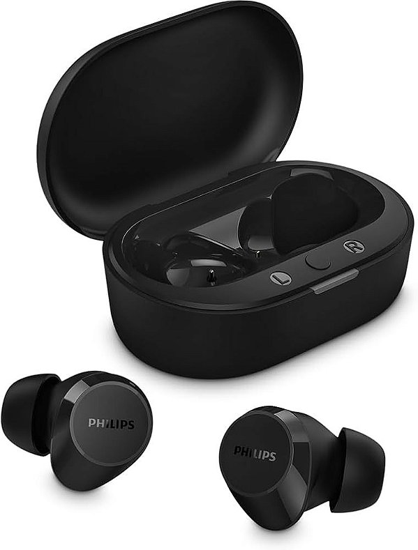 Fones de Ouvido True Wireless Philips TAT1209BK - Preto