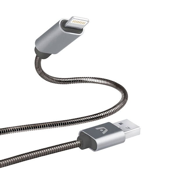 Cabo Lightning para USB 2.0 Metal Trançado de 3.2ft/1m - Dura Spring