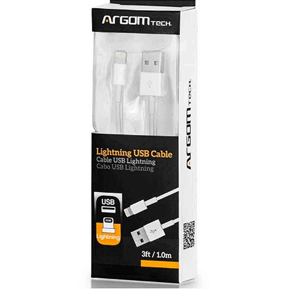 Cabo USB LIGHTNING 1.0M ARGOM