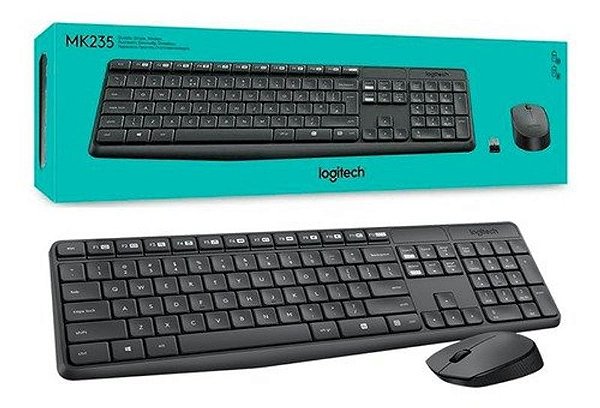 Kit Teclado+Mouse s/fio -MK220 - Logitech
