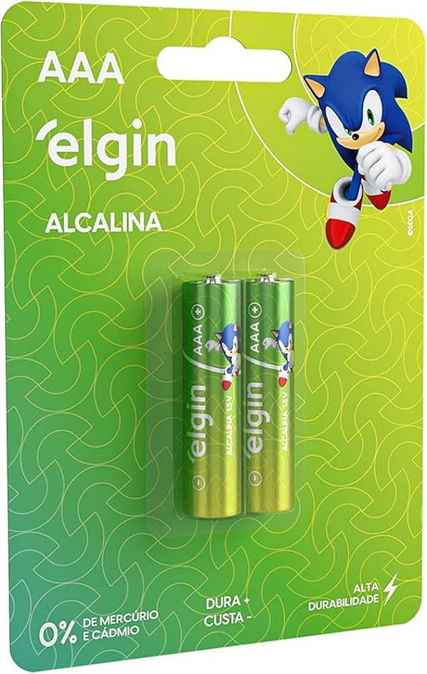 Pilha Alcalina AAA Blister c/ 2 Peças - Elgin