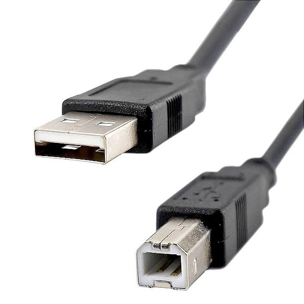 Cabo USB de 1,5 Metros AM+BM Filtro contra Interferências para Impressoras