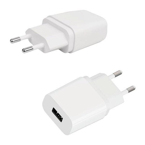 Carregador de Parede USB A 5V 2.1A - Branco