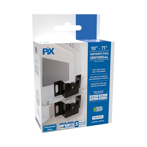 Suporte Fixo TV 10"-71' Universal