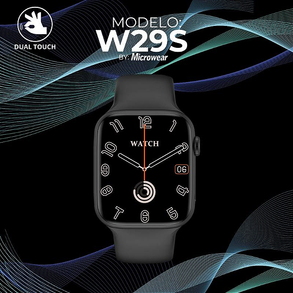 W29s - Série 9, Com Função 2 Gestos, 47mm, Preto