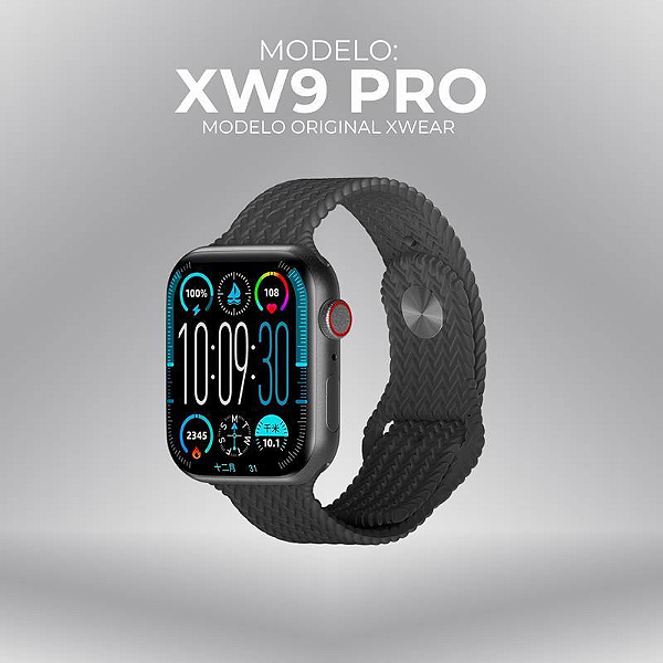 Smartwatch Série 9 Pro, Preto - Com Tela Amoled E Cpu Dual Core + Função Dois Gestos