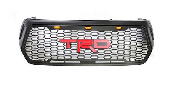 Grade Dianteira Toyota Hilux Com Led Amarelo 2017 A 2022