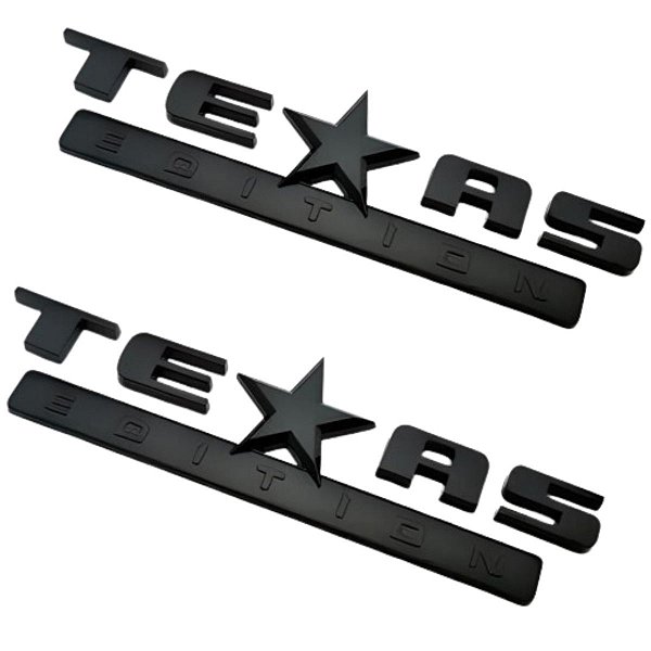 Par Emblemas Texa Edition Preto