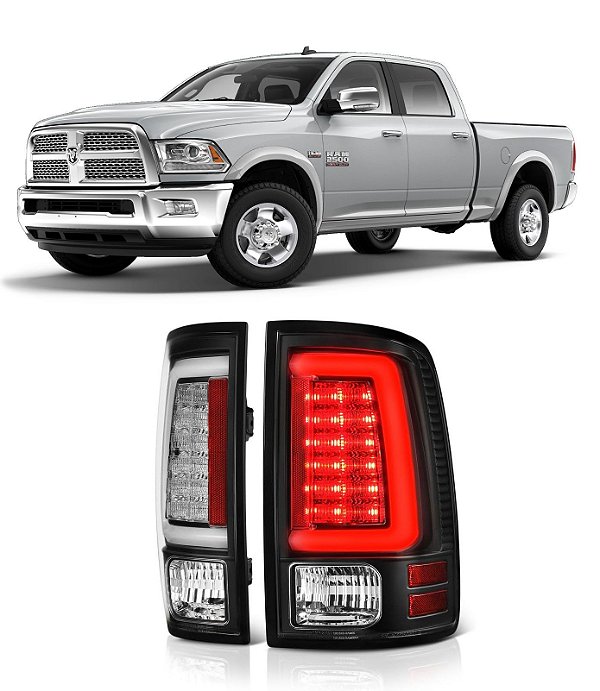 Lanterna Traseira Fumê Led Dodge Ram 2500 2012 até 2018