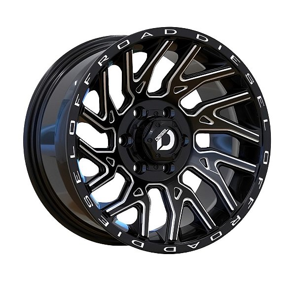 Roda Diesel Raiada Black Aro 24x10 Furação 8x165.1