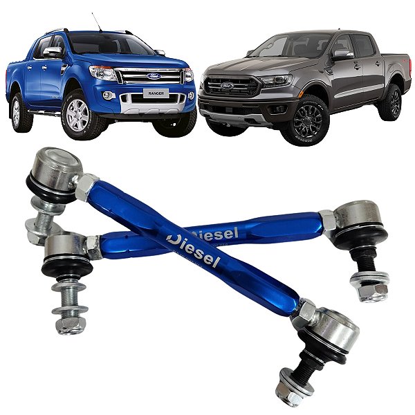 Par Bieleta Ranger 2013 A 2023 Azul Com Regulagem