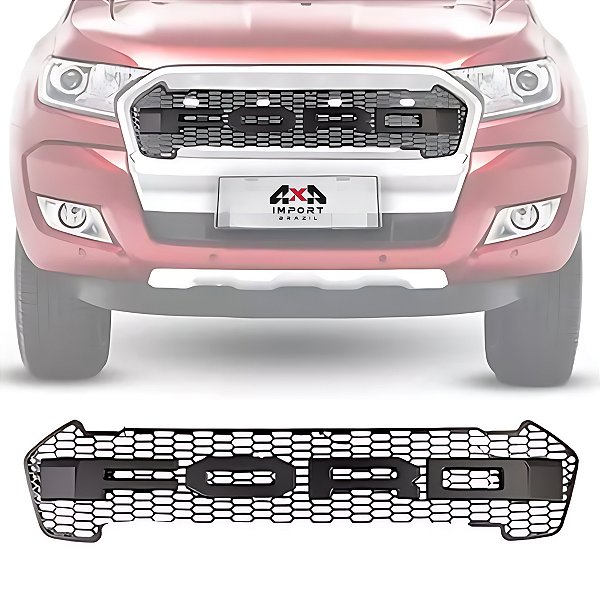 Grade Frontal Ranger 2016 A 2019 Com Led Amarelo