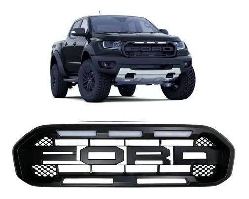 Grade Forntal Raptor Ranger 2019 A 2022 Com Led Branco