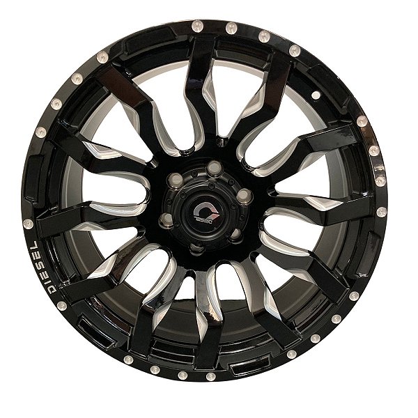 Roda Aro 20x9 Diesel Scorpion Black Furação 6x139,7 Hilux