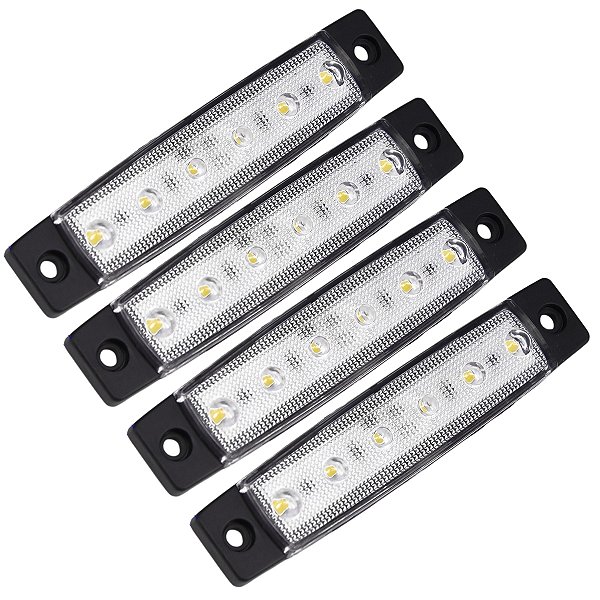 Jogo de Luzes De Led Para Caminhonete Cor Branca