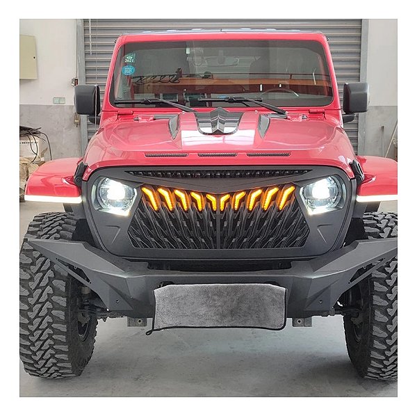 Grade Dianteira P/ Jeep Wrangler Jl & Gladiator Jt 2018-2023