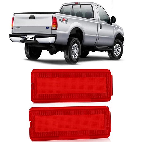 Lente Refletor Forro De Porta F250 F350 F4000 2 Unidades