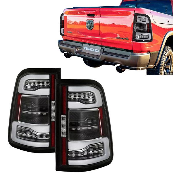 Lanterna Traseira Dodge Ram 1500 Rebel Led 2019 Ate 2022