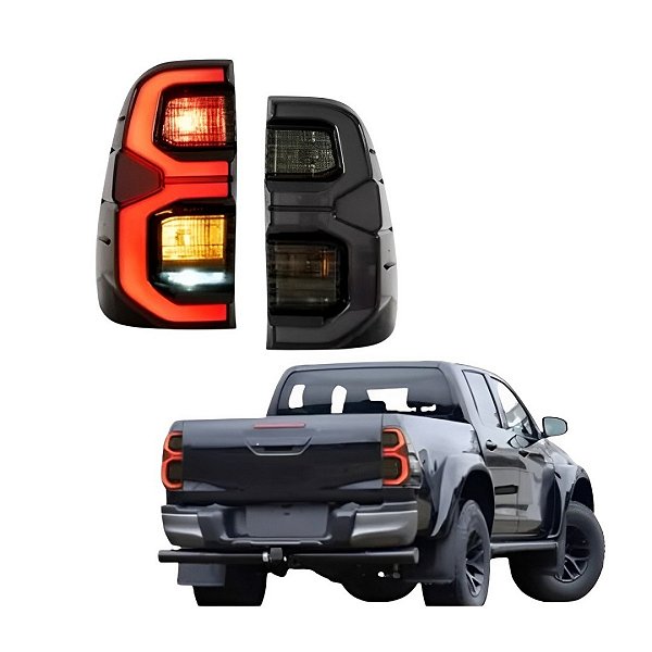 Lanterna Traseira Hilux Srx Modelo Rocco Led 2016 Ate 2022