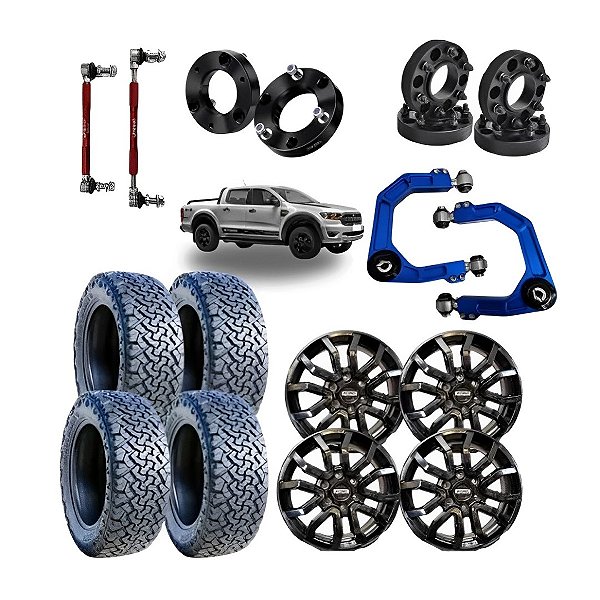 Kit Lift Suspensao Completo Ranger 2013/2024 Diesel Off Road