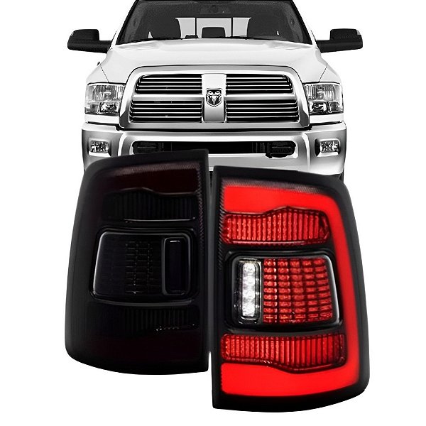 Par Lanterna Traseira Dodge Ram 2500 2012 2018 Full Led