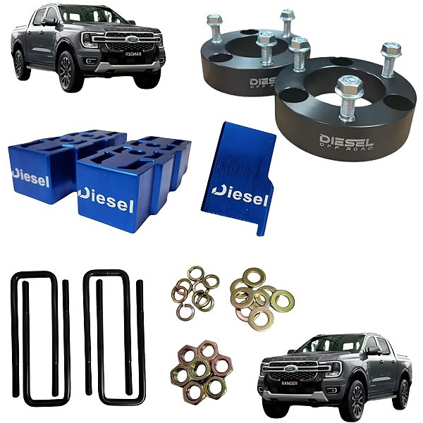 Kit Completo Lift 2 Ford Ranger Modelo 2024/2025