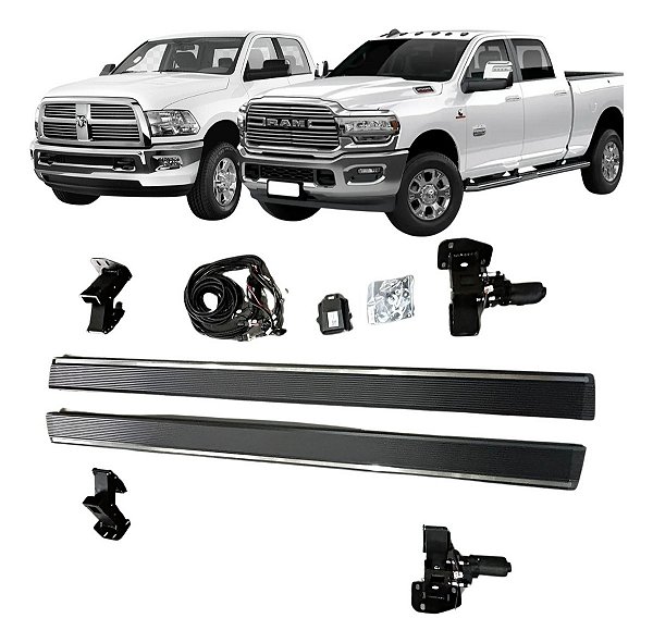 ESTRIBO ELETRICO DODGE RAM 2500 2012 A 2023 COM LED