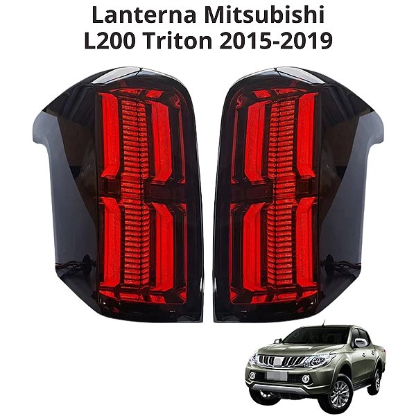 LANTERNA TRASEIRA L200  FULL LED FUMÊ 2015 ATÉ 2019