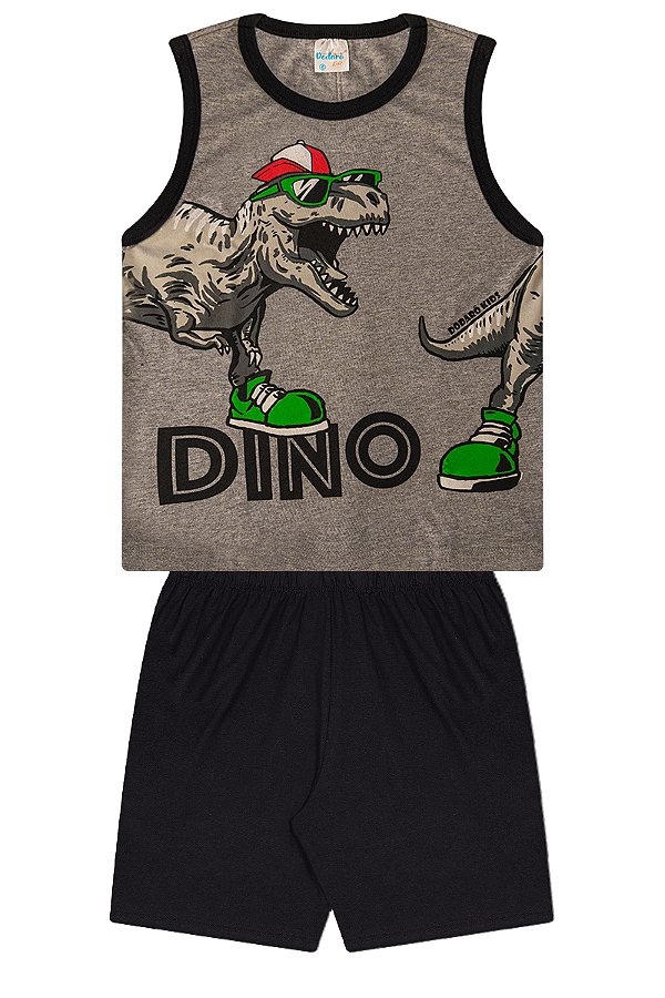 Conjunto Masculino Infantil Dinossauro - Mescla