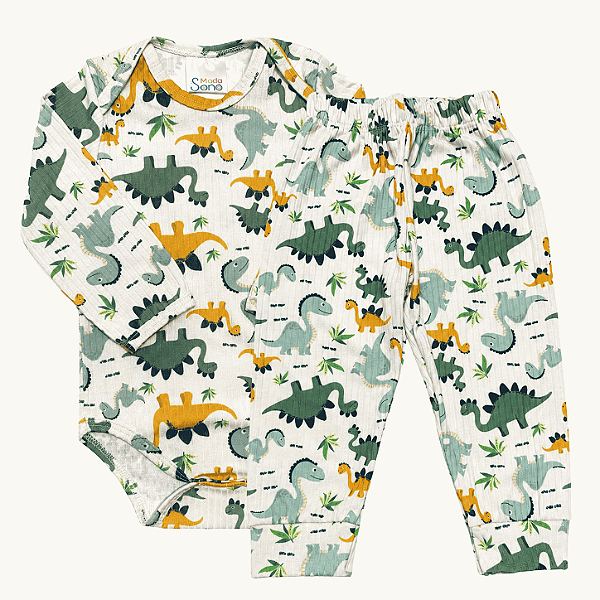 Conjunto Canelado Dinossauro