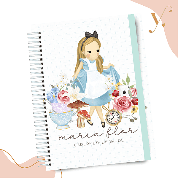 Caderneta de Vacinação - Alice no País das Maravilhas