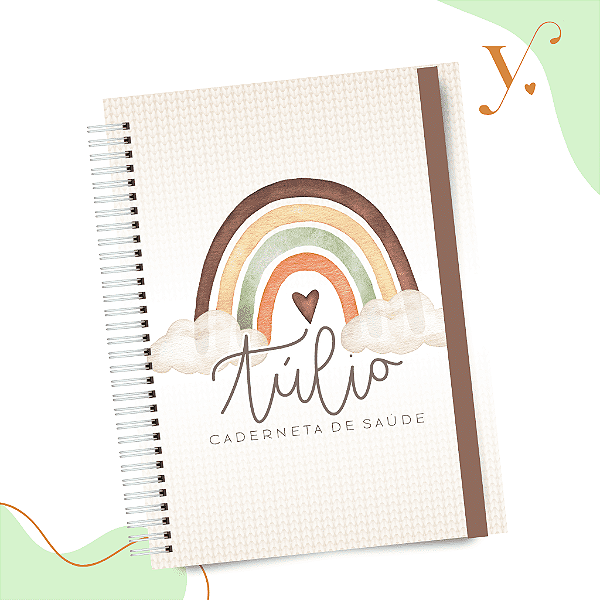 Caderneta de Vacinação - Arco Íris Boho