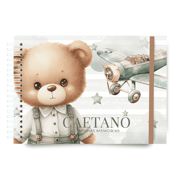 Livro do Bebê - Ursinho Aviador Clean